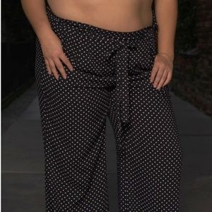 2/$20 sale Plus Size polka dot pants (Navy)
